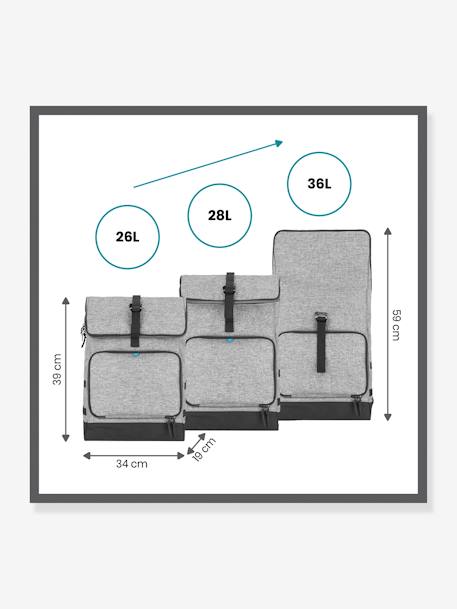 Sac à dos à langer BABYMOOV Le Sancy gris smokey 9 - vertbaudet enfant 