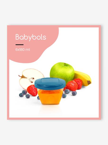 Lot de 6 boîtes hermétiques 180 ml BABYMOOV Babybols ORANGE CLAIR UNI 3 - vertbaudet enfant 