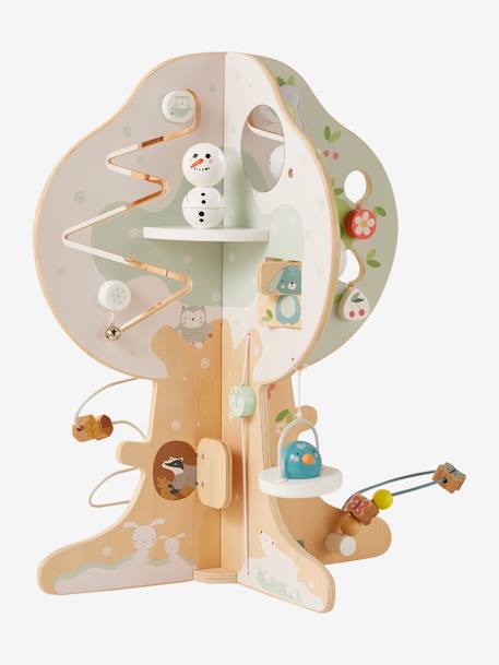 Arbre d'activités en bois FSC® multicolore+vert 8 - vertbaudet enfant 