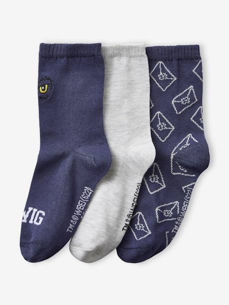 Lot de 3 paires de chaussettes Harry Potter® Bleu et gris chiné 2 - vertbaudet enfant 