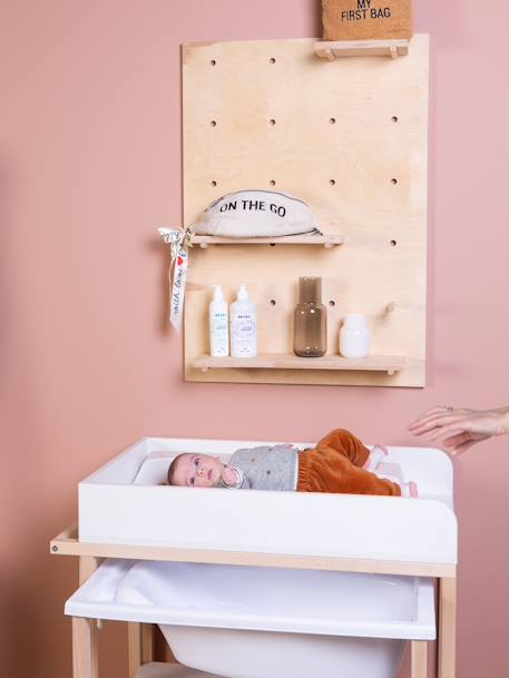 Table à langer avec baignoire intégrée CHILDHOME blanc/bois 8 - vertbaudet enfant 