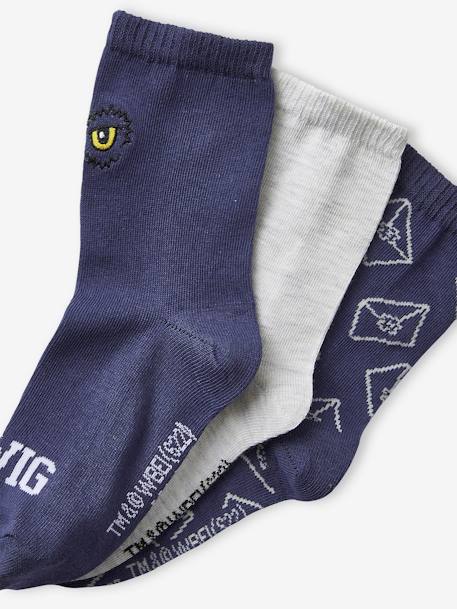 Lot de 3 paires de chaussettes Harry Potter® Bleu et gris chiné 3 - vertbaudet enfant 