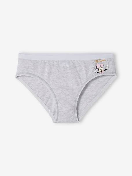 Lot de 7 culottes Disney® Minnie Rose, gris chiné et blanc 4 - vertbaudet enfant 