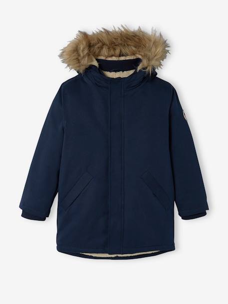 Garçon-Parka à capuche doublée sherpa garçon