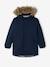 Parka à capuche doublée sherpa garçon navy+NOISETTE+VERT DE GRIS 1 - vertbaudet enfant 