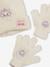 Ensemble fille Disney® Marie les Aristochats bonnet + gants Beige chiné et rose 2 - vertbaudet enfant 