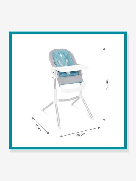 Chaise haute Slick 2 en 1 BABYMOOV blanc bleu gris 4 - vertbaudet enfant 