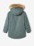 Parka à capuche doublée sherpa garçon navy+NOISETTE+VERT DE GRIS 18 - vertbaudet enfant 