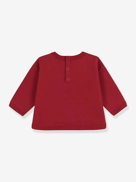 Sweatshirt bébé en coton PETIT BATEAU rouge 2 - vertbaudet enfant 