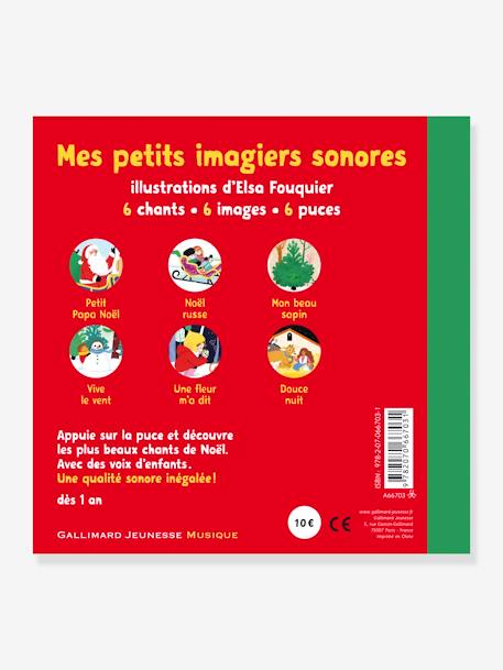 Livre sonore - Mes chants de Noël - GALLIMARD JEUNESSE rouge 2 - vertbaudet enfant 