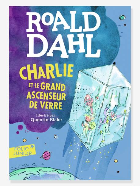 Charlie et le grand ascenseur de verre - GALLIMARD JEUNESSE bleu 1 - vertbaudet enfant 