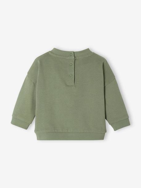 Sweat de Noël bébé vert sauge 2 - vertbaudet enfant 