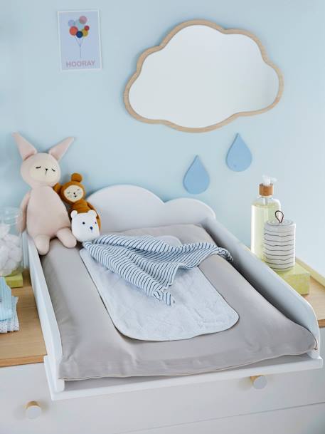 Plan à langer universel 52 cm Nuage blanc 3 - vertbaudet enfant 