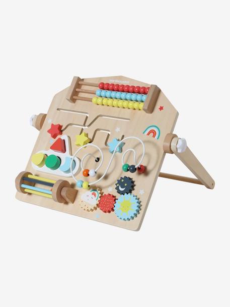 Planche d'activités verticale en bois FSC® beige+multicolore 8 - vertbaudet enfant 