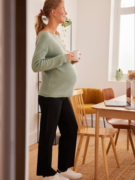 Pantalon large pour les fêtes de grossesse Noir 3 - vertbaudet enfant 