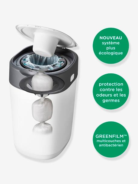 Poubelle à couches Twist & click Tommee Tippee SANGENIC blanc coton 9 - vertbaudet enfant 