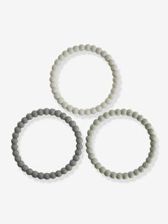 Jouet-Premier âge-Premières manipulations-Lot de 3 bracelets de dentition perles - MUSHIE