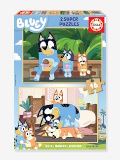 Jouet-2 Super Puzzles 16 pièces bois - Bluey - EDUCA