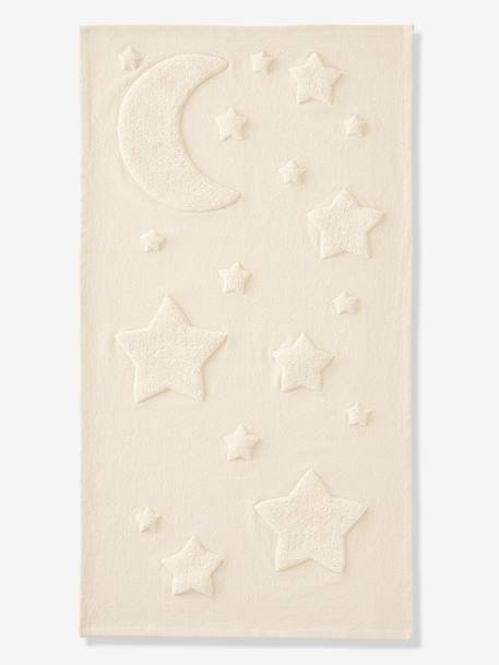 Tapis rectangle relief lune et étoiles beige 3 - vertbaudet enfant 