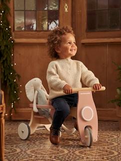 Idées cadeaux bébés et enfants-Jouet-Premier âge-Bascules, chariots de marche, trotteurs et porteurs-Porteur + siège poupon en bois FSC®