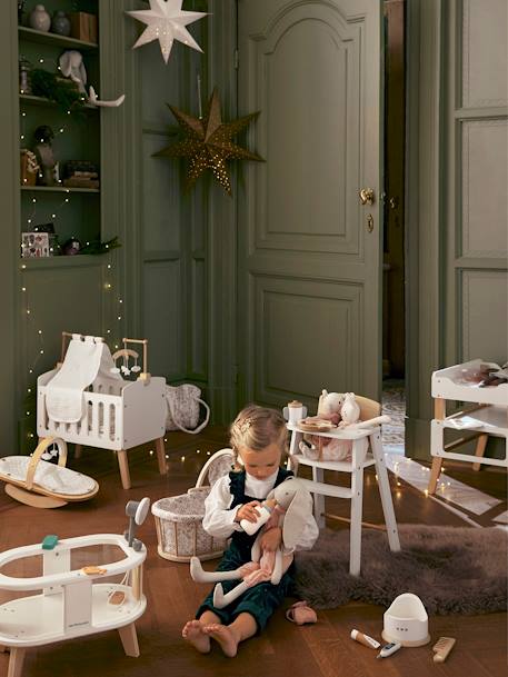 Transat poupon en bois FSC® blanc 2 - vertbaudet enfant 