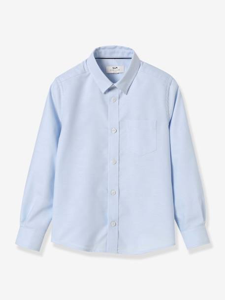 Chemise garçon oxford CYRILLUS Bleu clair 1 - vertbaudet enfant 