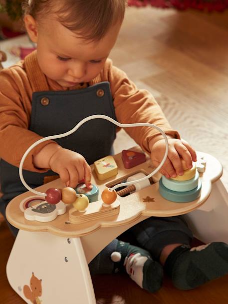 Table basse d'activités Nuage Les amis de la Forêt en bois FSC® blanc -  Vertbaudet