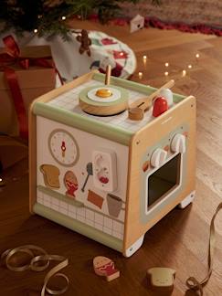 Jouet-Premier âge-Cube d'activités Cuisinette en bois FSC®