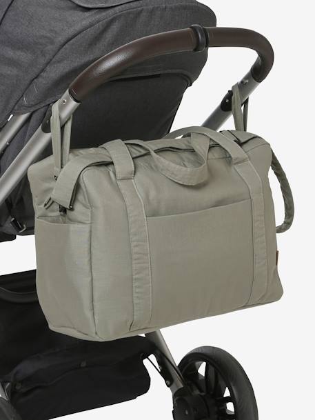 Sac à langer en lin et coton Bilbao kaki 4 - vertbaudet enfant 