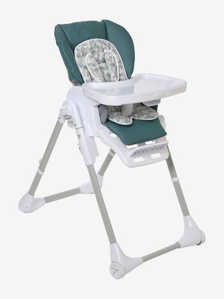 Chaise haute multipositions MagicSeat gris souris+vert sapin 11 - vertbaudet enfant 