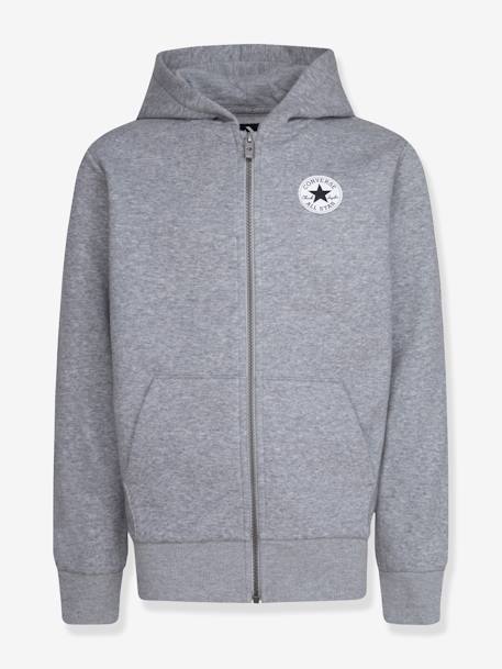 Sweat zippé CONVERSE gris+marine 1 - vertbaudet enfant 