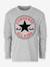 Tee-shirt enfant manches longues Chuck Patch CONVERSE gris 1 - vertbaudet enfant 