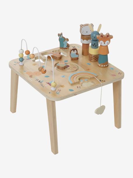 Table d'activités Les amis de la forêt en bois FSC® vert 7 - vertbaudet enfant 