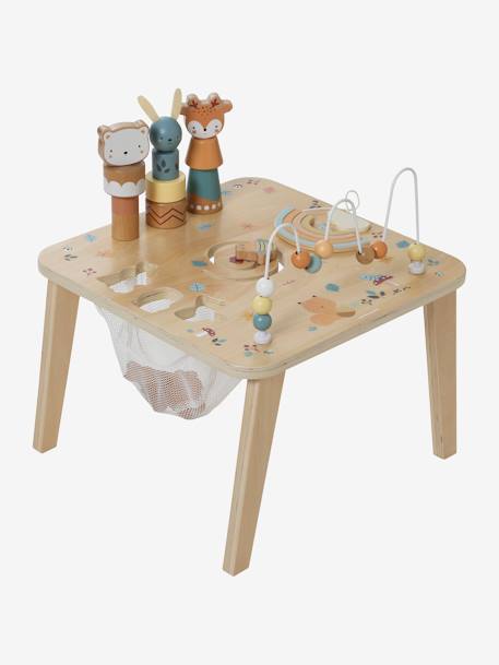 Table d'activités Les amis de la forêt en bois FSC® vert 6 - vertbaudet enfant 