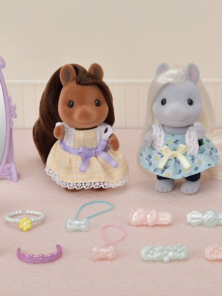 Les amies poney et leur kit de coiffure - SYLVANIAN FAMILIES blanc 6 - vertbaudet enfant 