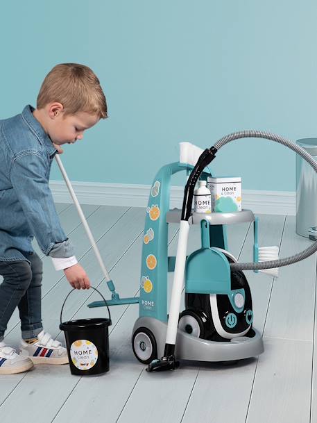 Chariot de Ménage avec Aspirateur - SMOBY bleu 5 - vertbaudet enfant 