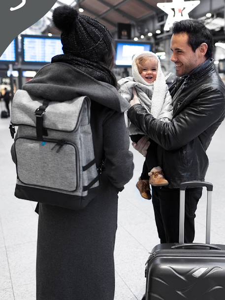 Sac à dos à langer BABYMOOV Le Sancy gris smokey 1 - vertbaudet enfant 