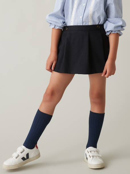 Jupe-short fille CYRILLUS en lainage encre 3 - vertbaudet enfant 