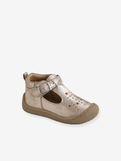 Chaussures-Salomés cuir souple bébé 4 pattes