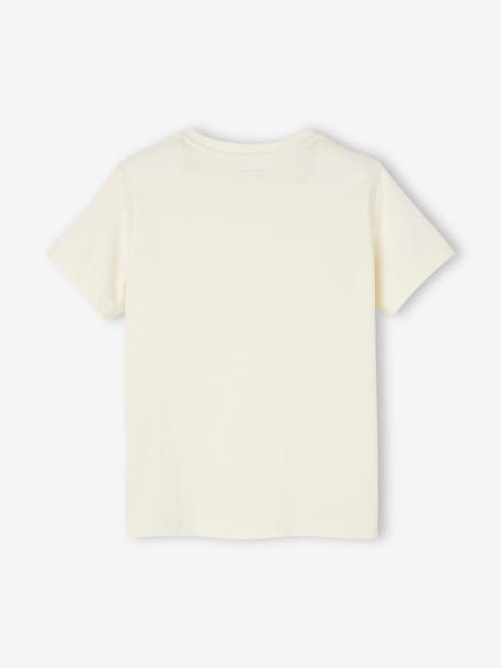 T-shirt Basics personnalisable garçon manches courtes blanc+BLEU+bordeaux+mandarine+marine+sauge 2 - vertbaudet enfant 
