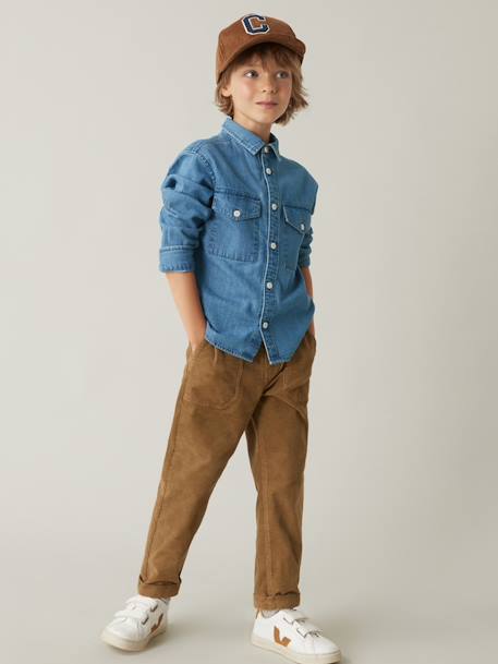 Chemise garçon oxford CYRILLUS Bleu clair 5 - vertbaudet enfant 