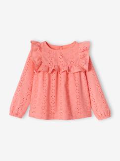 -Blouse à volants en broderie anglaise fille