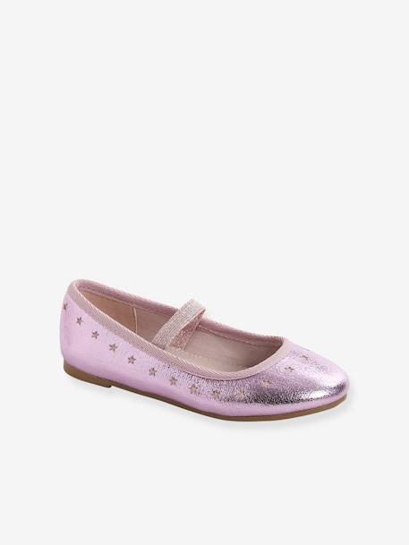 Ballerines irisées fille or+rose 6 - vertbaudet enfant 