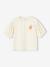 T-shirt manches boules fille motif fruit poitrine écru+rose pâle 3 - vertbaudet enfant 