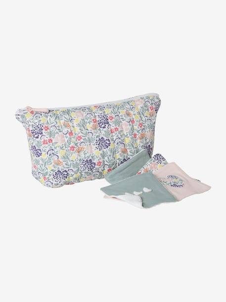 Trousse de toilette enfant en coton Champêtre+écru 2 - vertbaudet enfant 