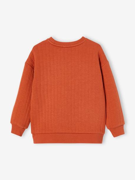 Sweat matelassé garçon terracotta 5 - vertbaudet enfant 