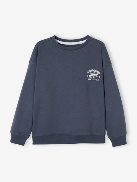 Sweat couleur motif poitrine Basics garçon  - vertbaudet enfant