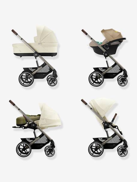 Poussette réversible CYBEX Gold Balios S Lux 2023 Lava grey+Moon black+Seashell beige+Sky blue 21 - vertbaudet enfant 