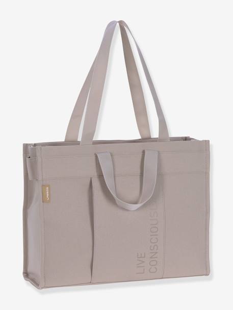 Sac à langer Green Label LÄSSIG Tote Up anthracite+taupe 2 - vertbaudet enfant 