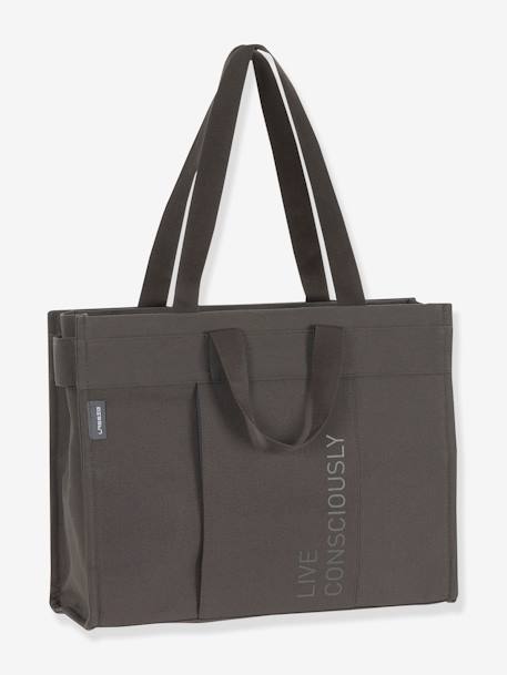 Sac à langer Green Label LÄSSIG Tote Up anthracite+taupe 1 - vertbaudet enfant 